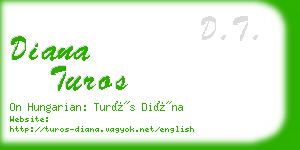 diana turos business card